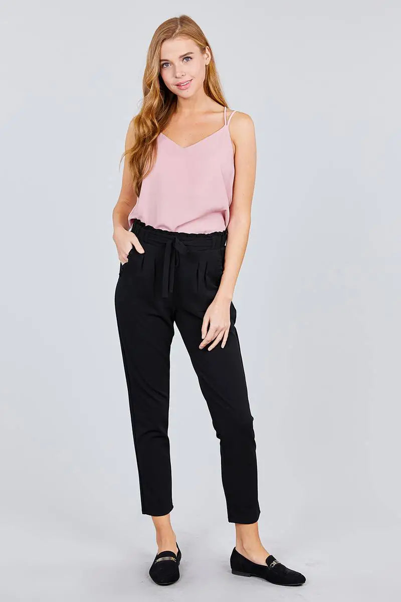 Back Cross Strap Cami -Rose Rieworkes