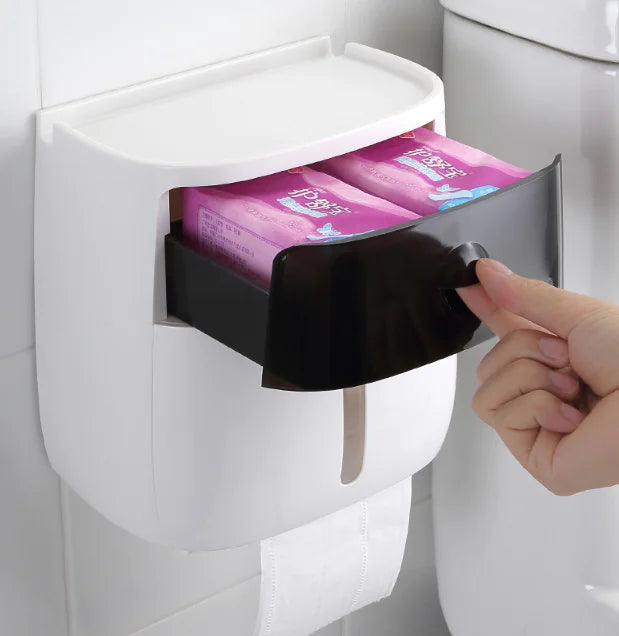 Tissue Box and Bathroom Storage Organizer Shelf Mimarta