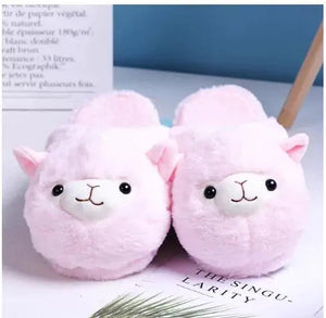 Fluffy Alpaca Slippers Rieworkes