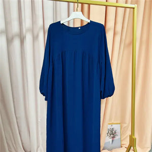 Solid Color Abayas for Women Rieworkes