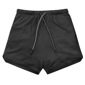 Men 2 in 1 Running Shorts Jogging Gym Fitness Rieworkes