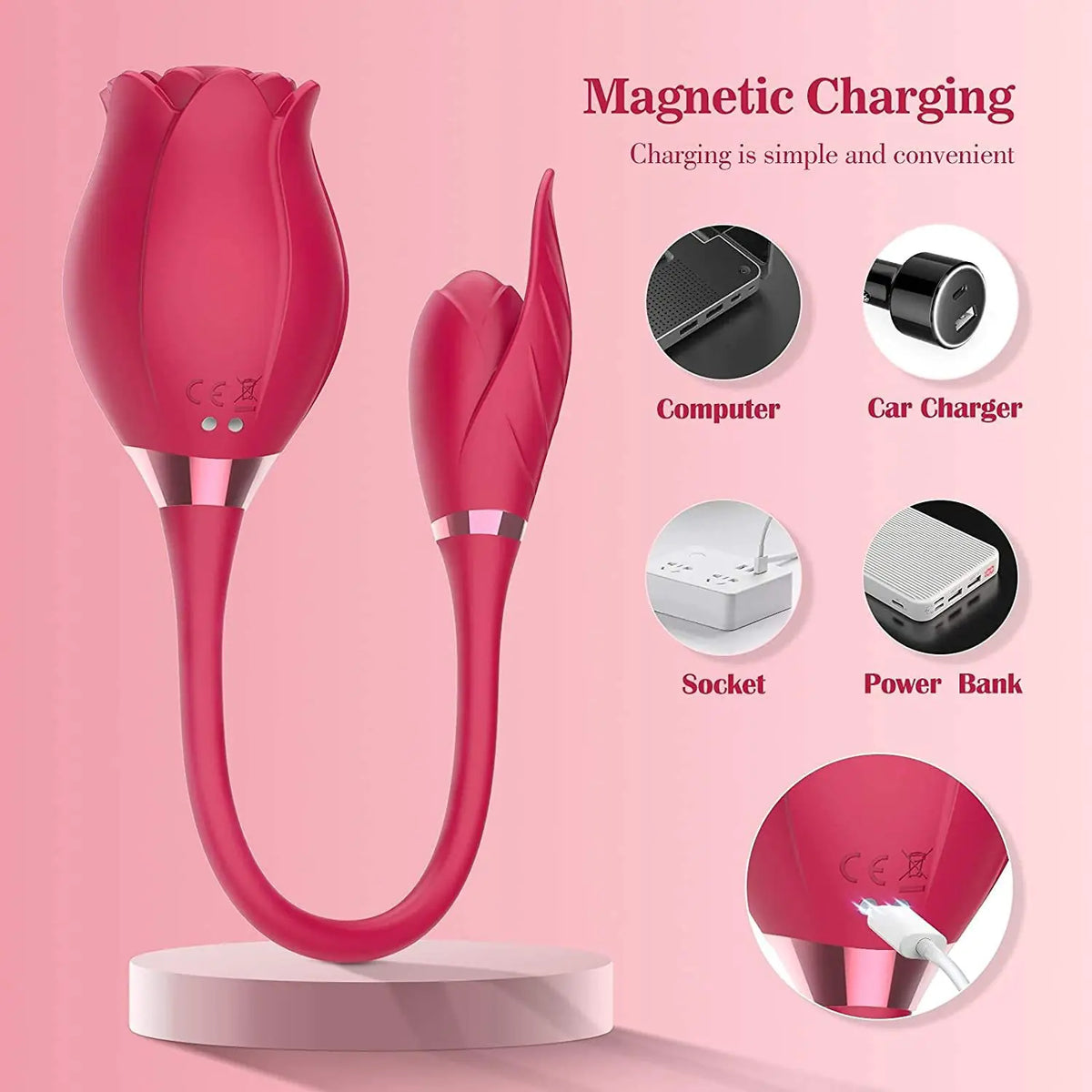 Double-Head Vibrator for Women - Adult Pleasure Toy Mimarta