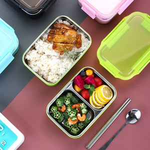 Stainless Steel Two-Layer Lunch Box Rieworkes