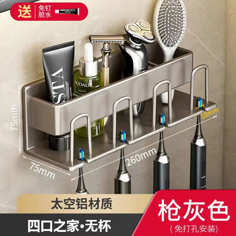 Wall-Mounted Toothbrush and Cup Holder for Bathroom Mimarta