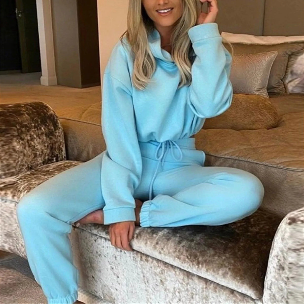 Winter Two Piece Sets Women Tracksuit Rieworkes