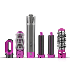 Professional 5-in-1 Hot Air Brush: Electric Hair Styling Tool Set Rieworkes