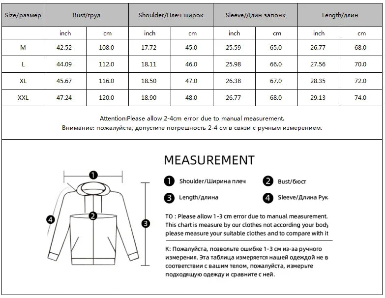 Hooded Jacket with Sleeve Sulf for Men, Warm Windbreaker with Pockets and Zipper Rieworkes