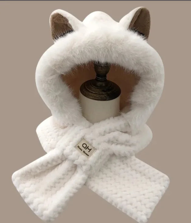 Autumn And Winter Cute Furry Fox Ear Hat Rieworkes