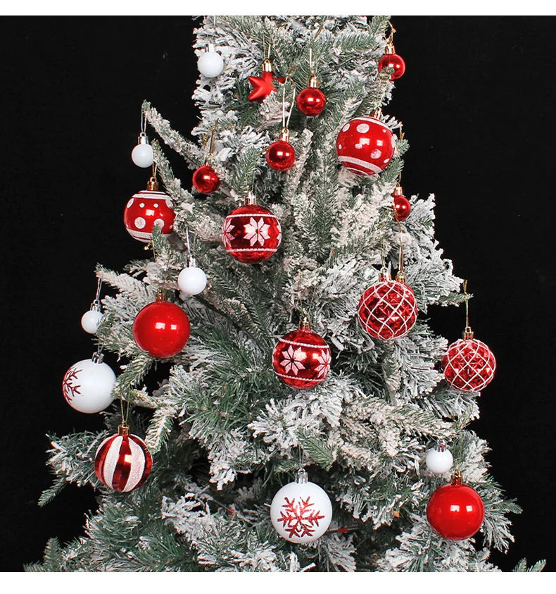 Colorful Christmas Ornament Ball Set Rieworkes