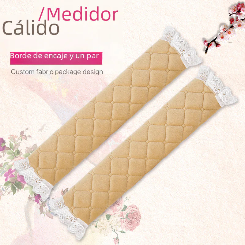 Car Seat Belt Shoulder Pads - Plush Winter Comfort Mimarta