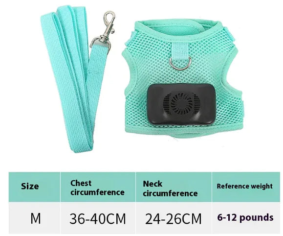 Pets Dog Vest Chest Strap Harness Air Conditioner Cooling And Breathable With Air Conditioner Pet Products Rieworkes