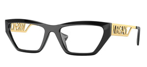 Versace ROCK ICONS VE 3327U Black Gold 55/18/145 women Eyewear Frame Mimarta