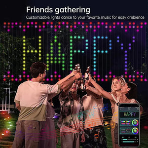 Color Waves LED Curtain Sync Lights Rieworkes