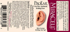 Miracell ProEar, Ear Drops for Itchy Ears, Clogged Ears, Irritated Ears, Dry Ears. All Natural Ear Oil for, Babies, Kids, Adults, and Dogs 0.5oz Rieworkes
