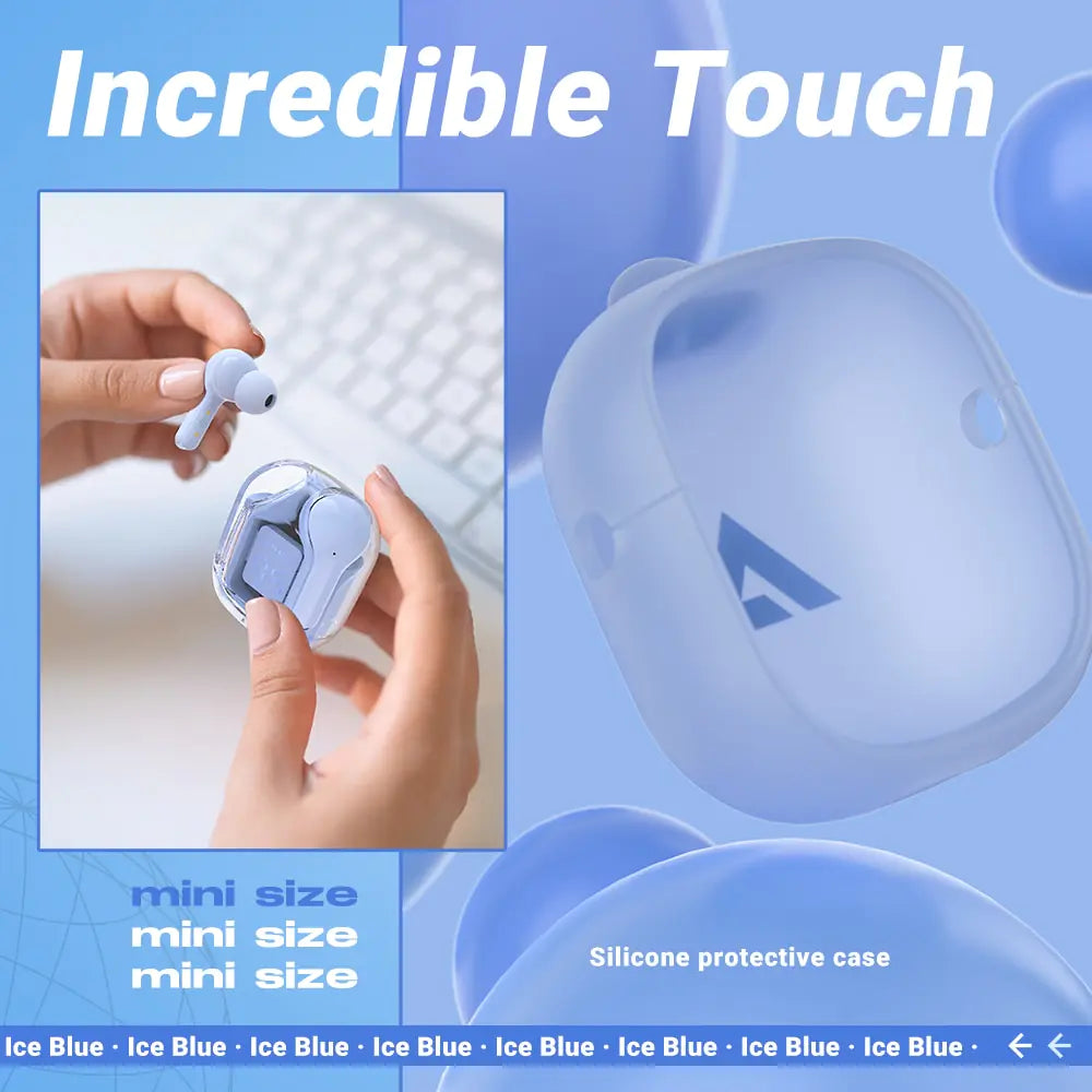 ACEFAST T6 TWS Earphone Wireless Bluetooth 5.0 Headphones Sport Gaming Headsets Noise Reduction Earbuds with Mic + Free cover Rieworkes