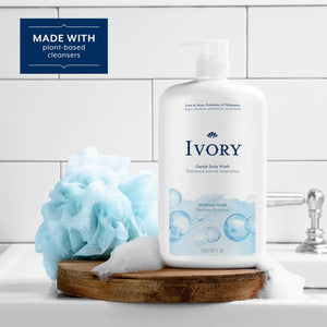 Ivory Gentle Body Wash, Designed for the Whole Family, Free of Dyes Heavy Perfumes Parabens Phthalates & Silicones, Original Scent, 35 oz 35 Fl Oz (Pack of 1) Rieworkes