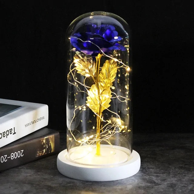 Enchanted Glass Rose Decoration Rieworkes