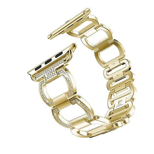 Luxury Metal Diamond Bracelet for Apple Watch Rieworkes
