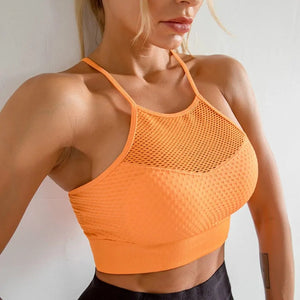 Cross Back Wirefree Removable Cups Sport Bra Rieworkes