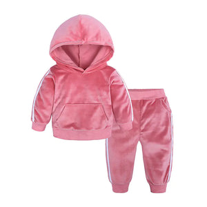 Children's Velvet 2-Piece Set for Boys and Girls Mimarta