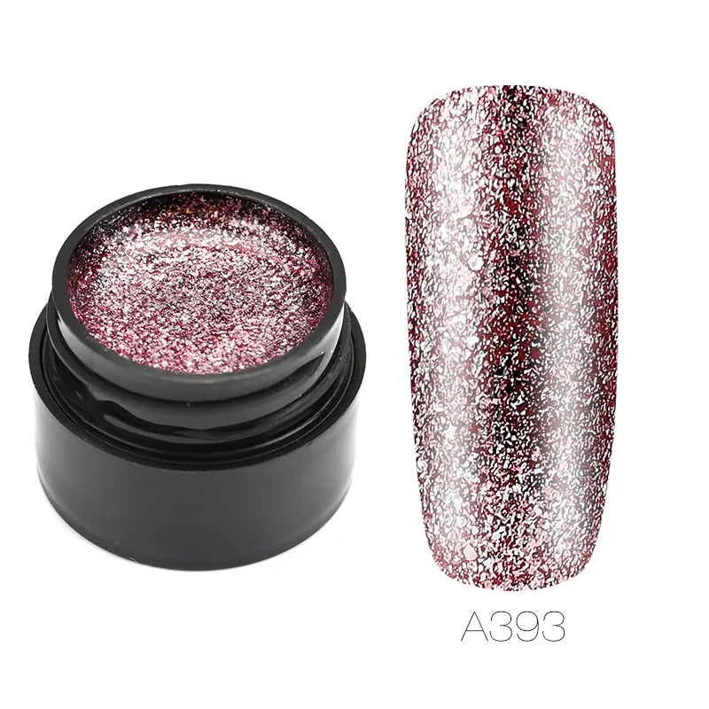Hybrid Varnishes Gel Nail Polish Set Glitter Rieworkes