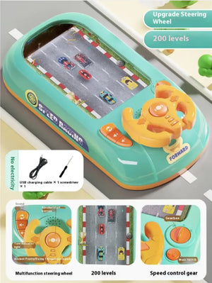 Children's Driving Simulation Toys Puzzle Electric Desktop Game Console Rieworkes