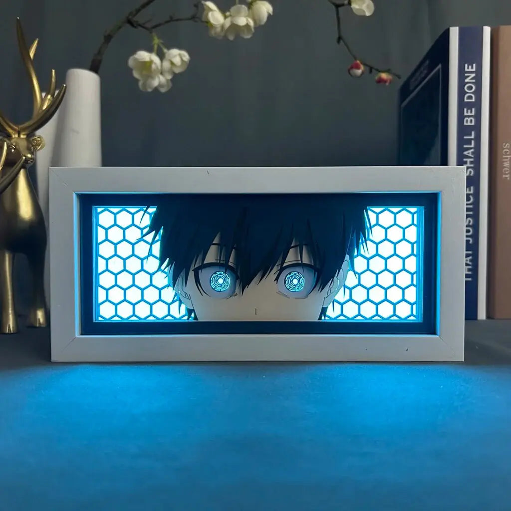 Lightbox Yoichi Isagi Blue Lock For Room Decoration Rieworkes