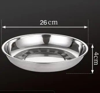 Stainless Steel Tableware Dinner Plate Rieworkes