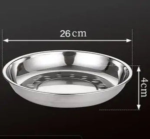 Stainless Steel Tableware Dinner Plate Rieworkes
