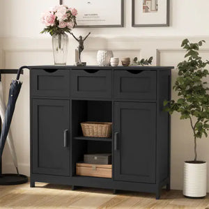Storage Cabinets,Wooden Floor Cabinet,with Drawers And Shelves Storage Cabinets,Accent Cabinet For Living Room,Bedroom,Bathroom Furniture Home Decor Rieworkes