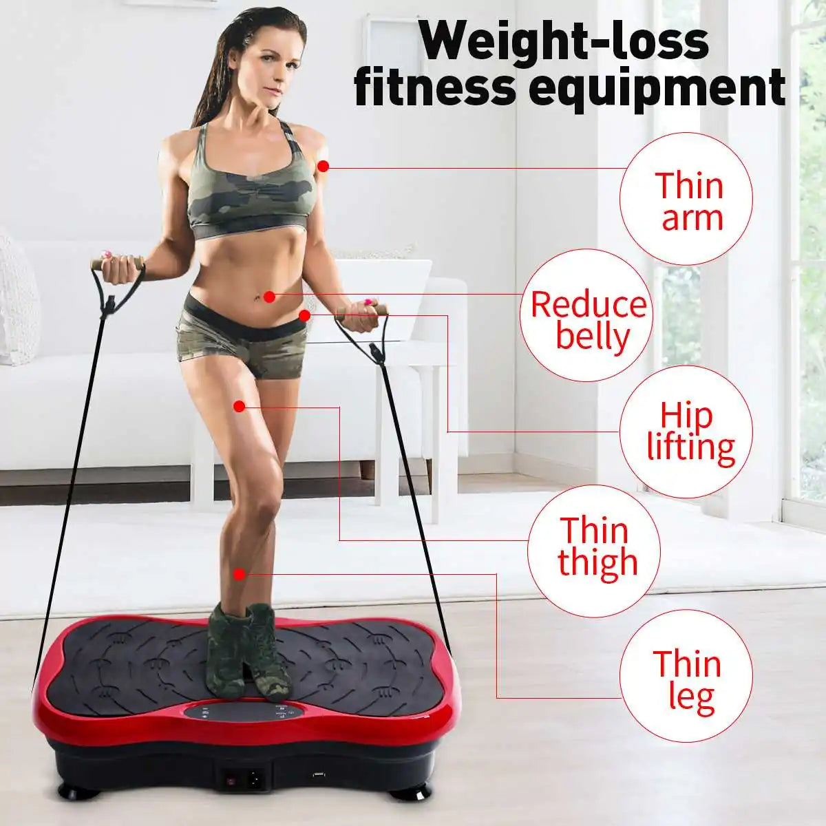 Exercise Fitness Vibration Machine Trainer Plate Platform Rieworkes