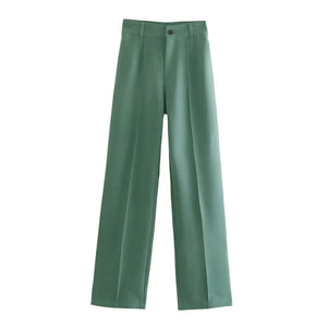 Office Wear Straight Pants Rieworkes