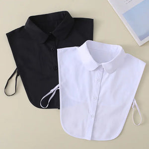 2023 Women's White Shirt Faux Collar Accessory Mimarta