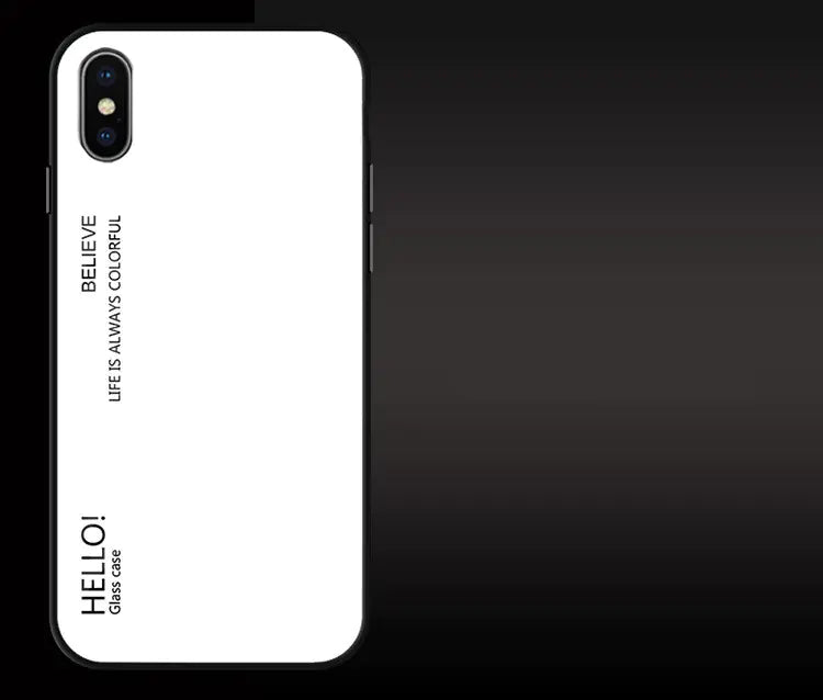 Gradient Glass Phone Case - Hello Design Mimarta