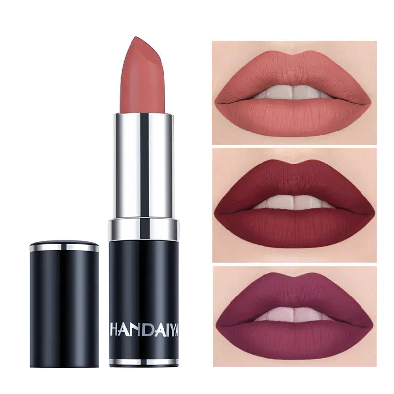 Matte Velvet Lip Gloss in Red Brown Purple Shades Mimarta