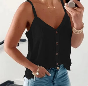 Elegant Off-Shoulder Suspender Blouse - Solid Color, Loose Fit, Stylish & Comfortable Rieworkes