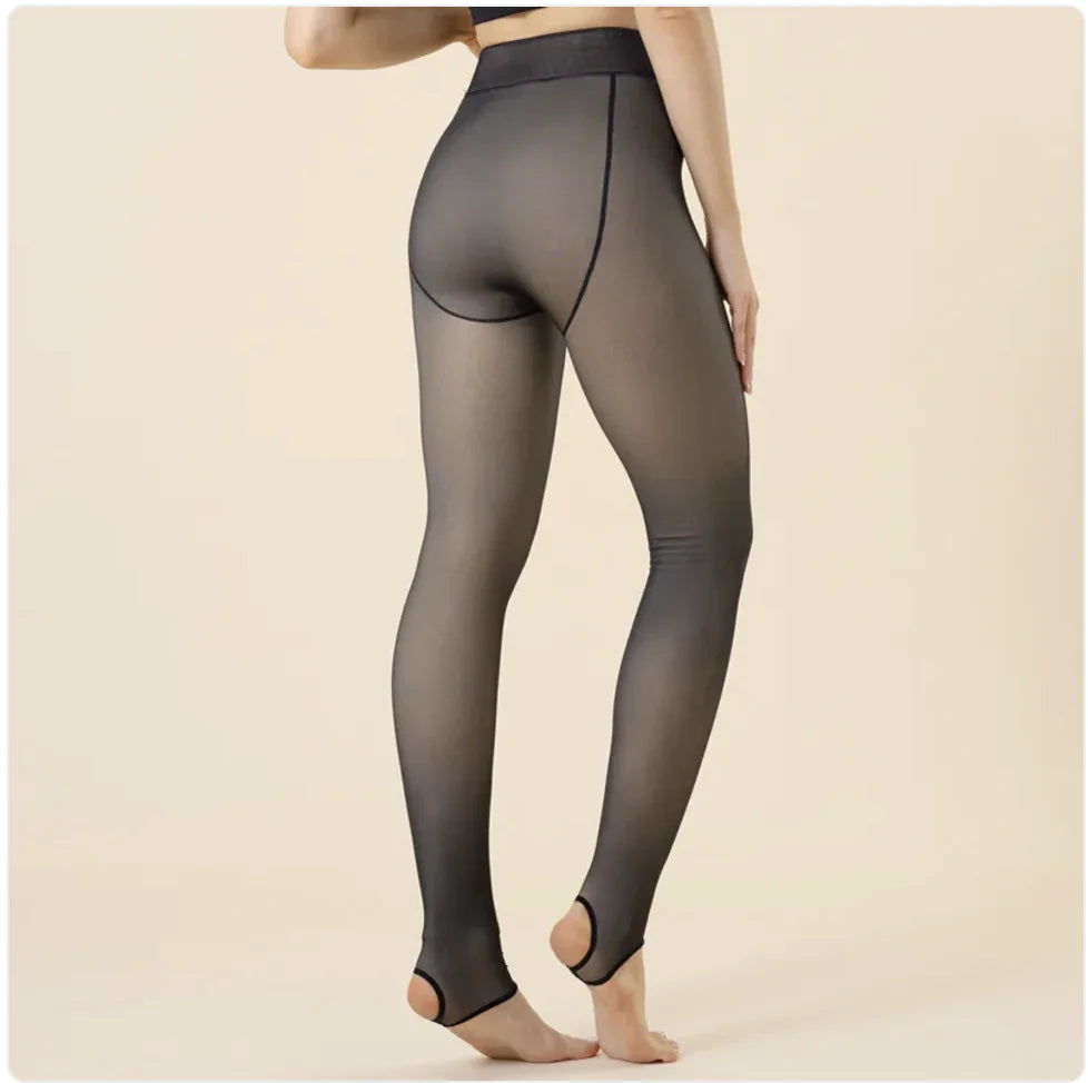 Women's Velvet Faux Transparent Pantyhose Rieworkes