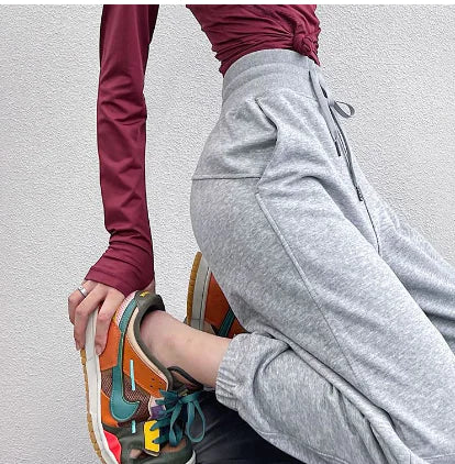 Women's Loose Print Sweatpants and Hoodie Set Mimarta