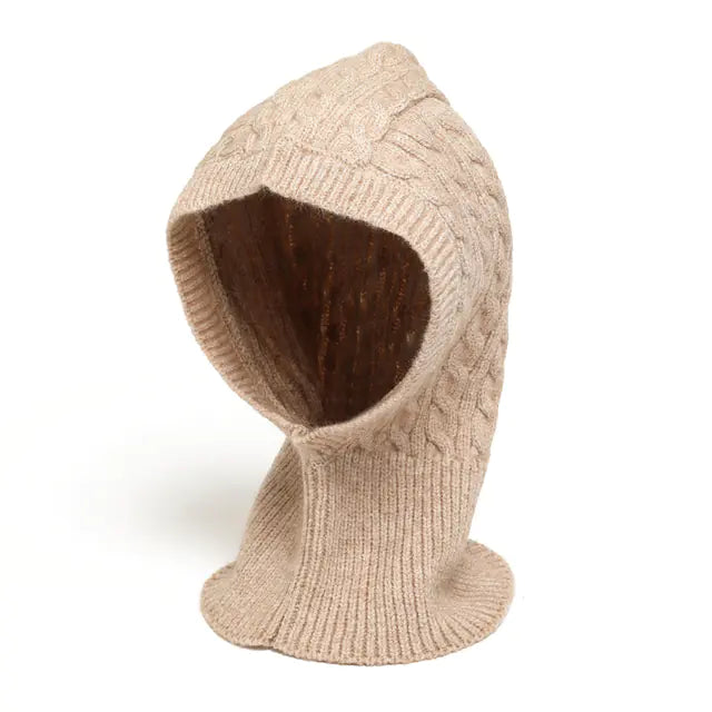 Women's Winter Knitted Cap and Warm Scarf Set Mimarta