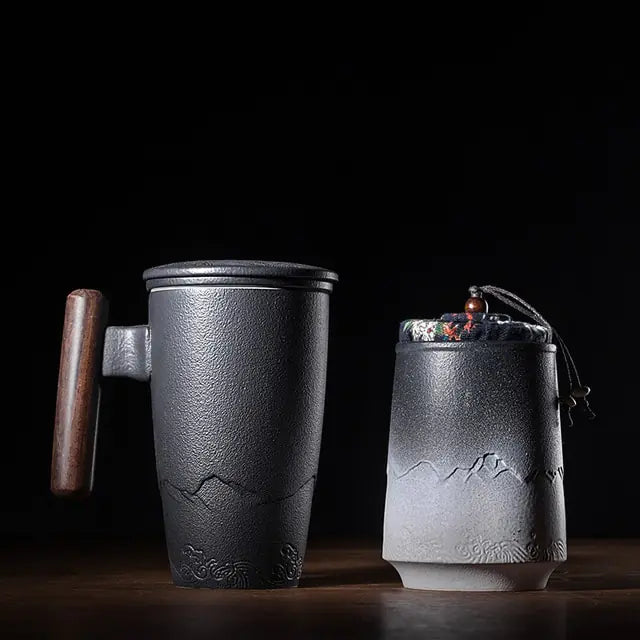 Retro Ceramic Coffee Mug Set Rieworkes