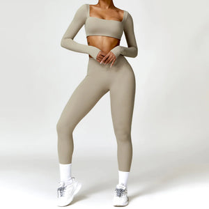 Winter Nude Feel Tight Yoga Suit Rieworkes