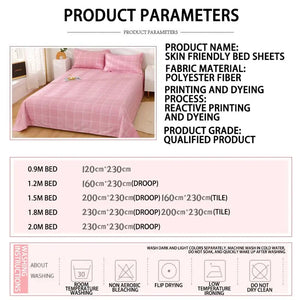 Cotton Bed Sheets Cover and Pillowcases Rieworkes
