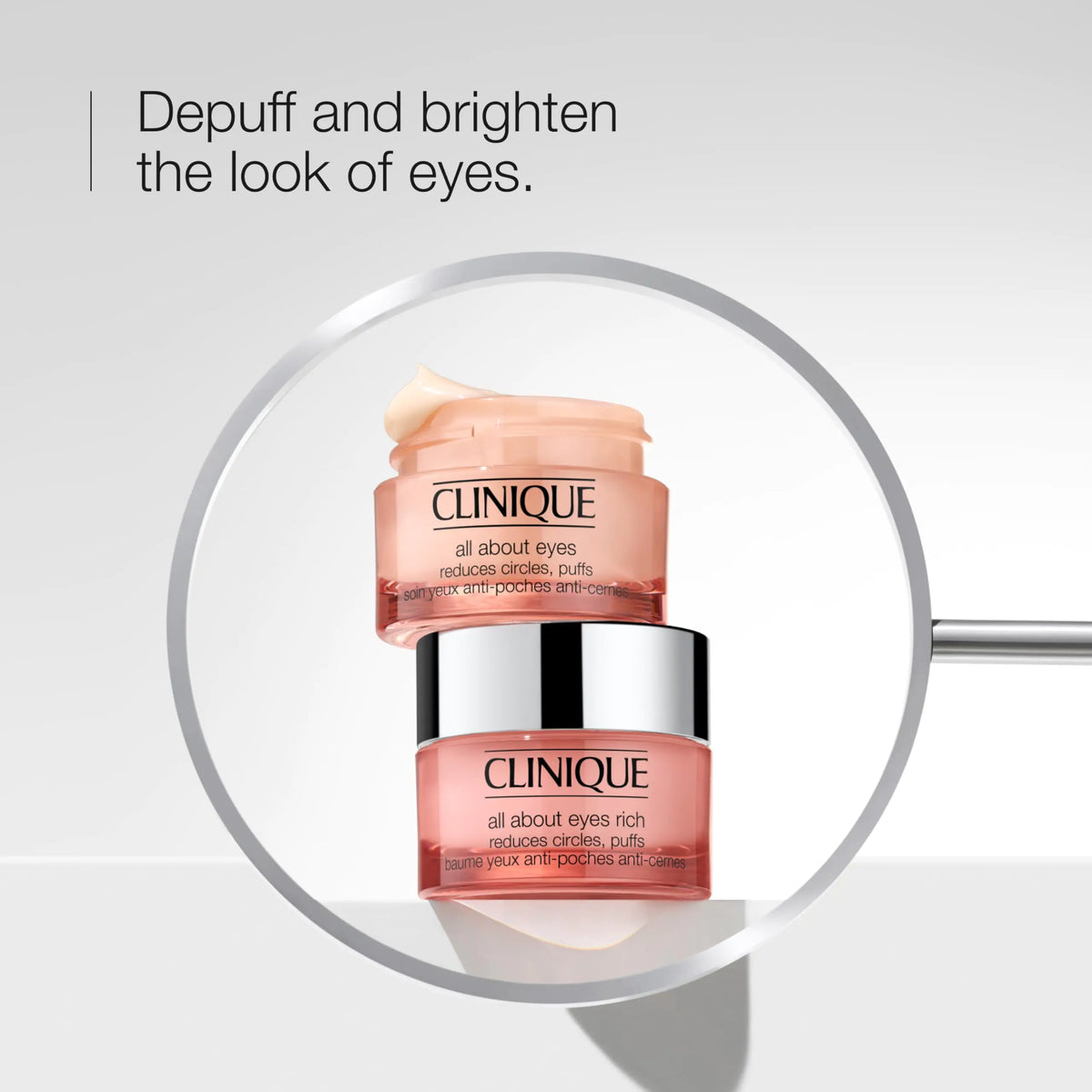 Clinique All About Eyes Lightweight Eye Cream With Vitamin C | Hydrating, Brightening, Depuffing + Dark Circle Reducing, Mini Travel Size, 0.5 fl. oz. 0.5 Fl Oz (Pack of 1) Rieworkes
