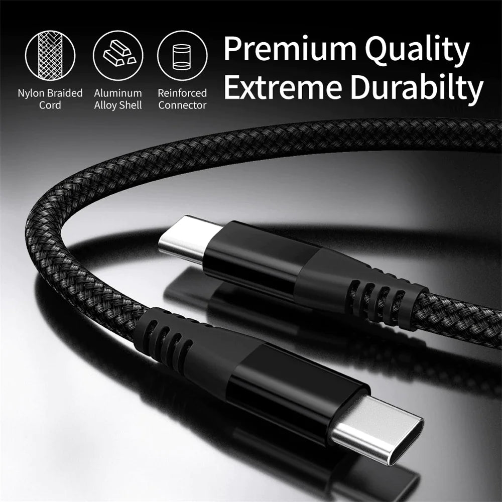 USB-C to USB-C Cable Male Type-C Cable Cord Fast Charger Charging Data Sync Mimarta