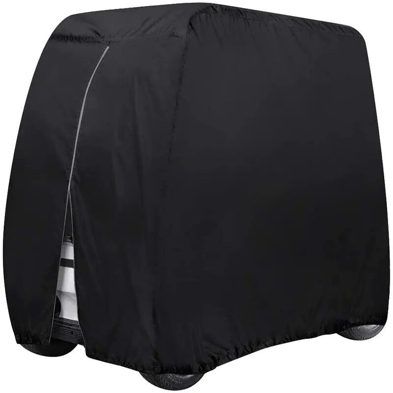 Waterproof Golf Cart Cover Zipper 4 Passenger EZ GO Club Car Yamaha Elastic Hem Rieworkes