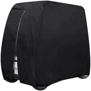 Waterproof Golf Cart Cover Zipper 4 Passenger EZ GO Club Car Yamaha Elastic Hem Rieworkes