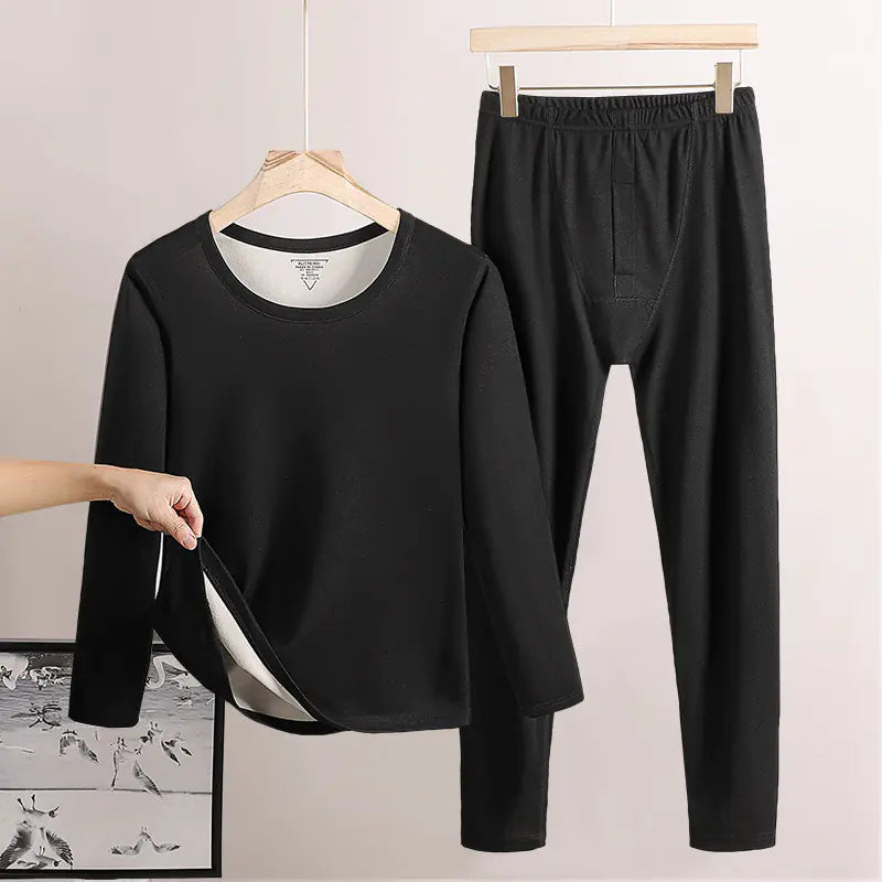 Men's Fleece-lined Thermal Long Johns, Double-sided Mimarta