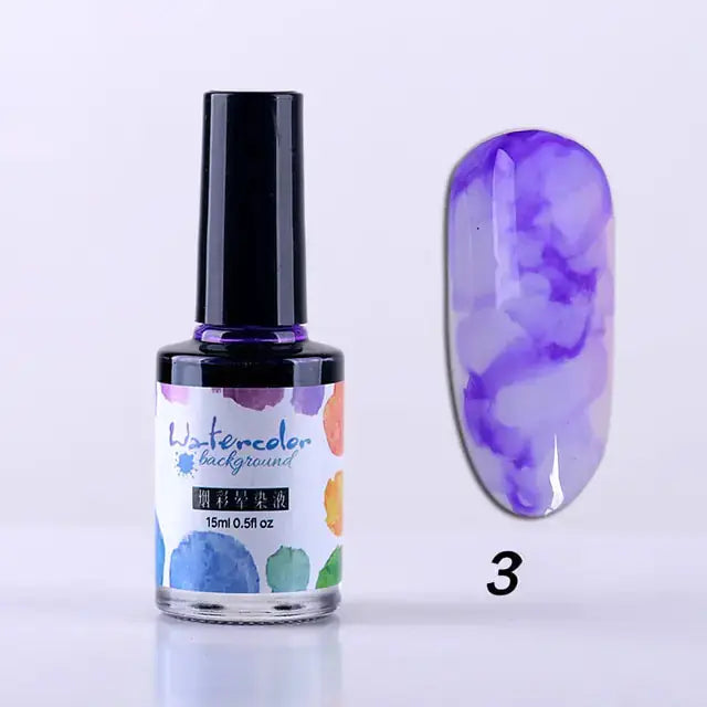 Watercolor Nail Ink Rieworkes