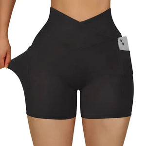 Sports Shorts Women High Waist Workout Seamless Fitness Yoga Shorts Rieworkes