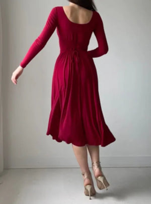 Women Elegant Long Sleeves Dress Mimarta